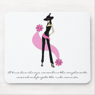 Alfombrilla De Ratón Una diva verdadera Mousepad