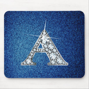Alfombrilla De Ratón Una falsa-"Sonda de diamantes" en Denim Mousepad