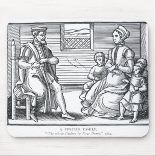 Alfombrilla De Ratón Una familia del puritano