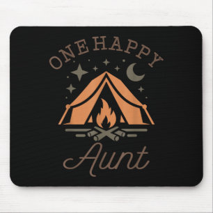 Alfombrilla De Ratón Una feliz tía campista cumpleaños 1ra camping fami