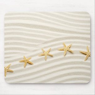 Alfombrilla De Ratón Una fila del unstraight de estrellas de mar