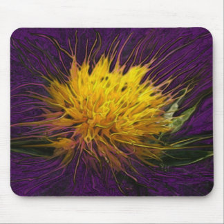 Alfombrilla De Ratón Una flor en el cojín de ratón (púrpura) oscuro