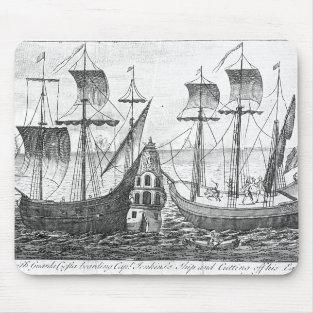 Alfombrilla De Ratón Una "Guarda española Costa (Frente)