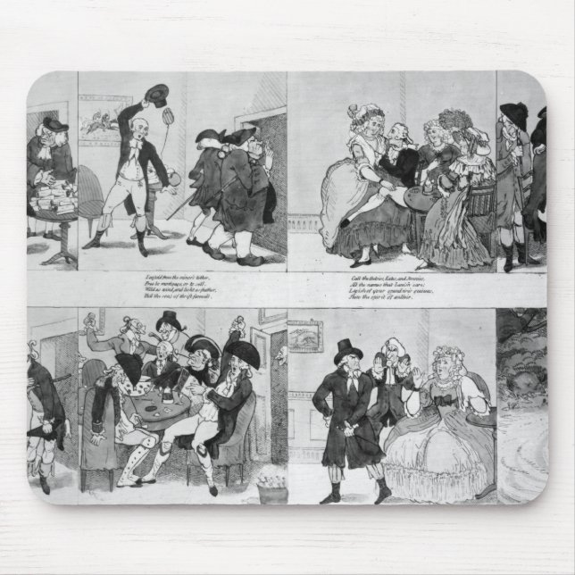 Alfombrilla De Ratón Una lección para los Spendthrifts del Dr. Johnson, (Frente)