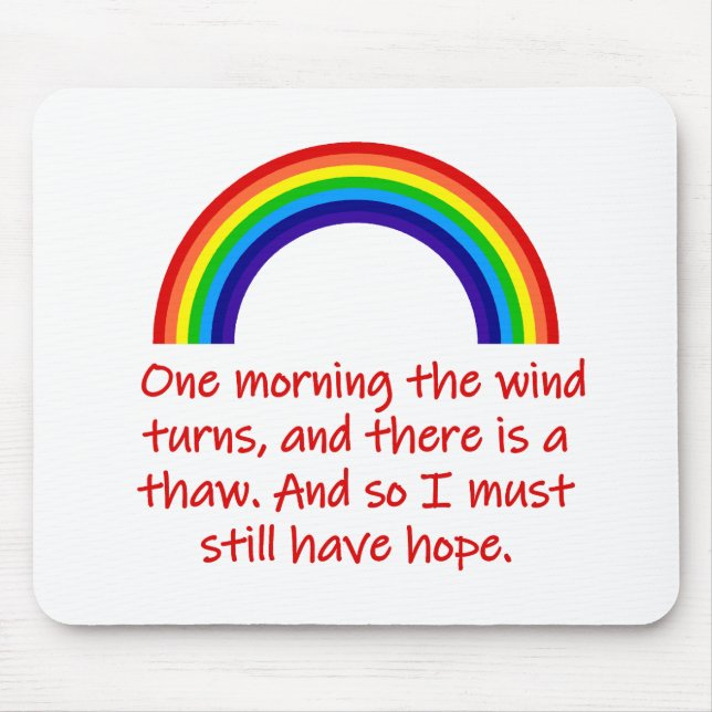 Alfombrilla De Ratón Una mañana, el viento se torna (Frente)