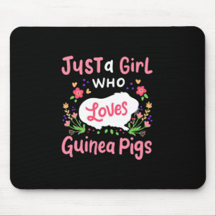 Alfombrilla De Ratón Una mujer que ama a los cerdos de Guinea