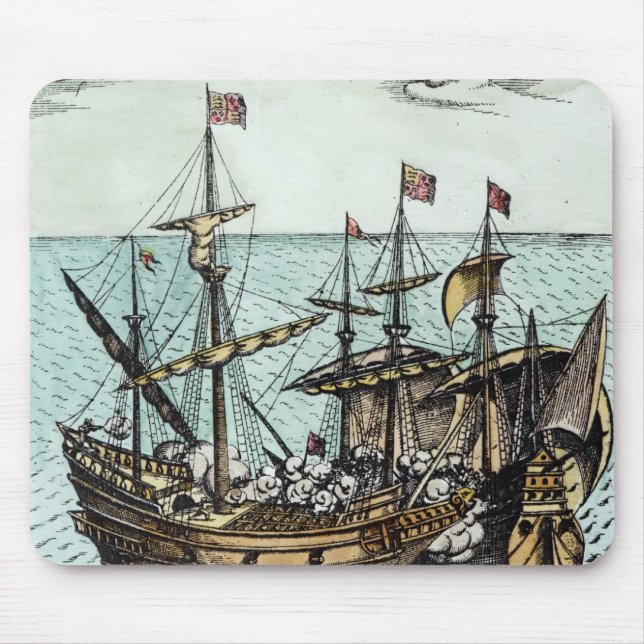 Alfombrilla De Ratón Una nave de tesoro española (Frente)