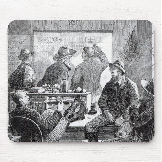 Alfombrilla De Ratón Una oficina de tierras de Kansas (Frente)