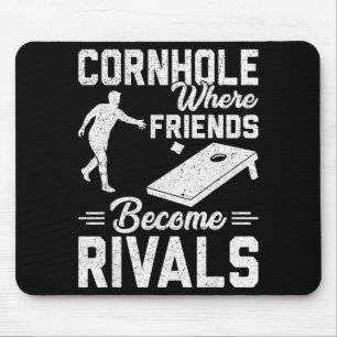 Alfombrilla De Ratón Una pareja que juega Cornhole juntos - San Valentí