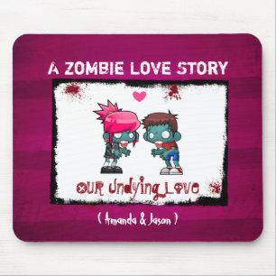 Alfombrilla De Ratón Una pareja zombie muy agradable: una historia de a