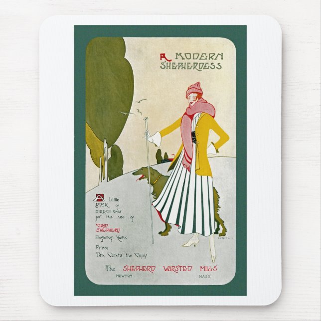 Alfombrilla De Ratón Una pastora moderna (Frente)