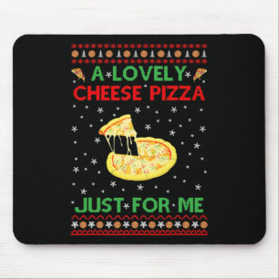 Alfombrilla De Ratón Una preciosa pizza de queso sola divertida Kevin X