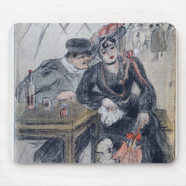 Alfombrilla De Ratón Una prostituta y su cliente (Frente)