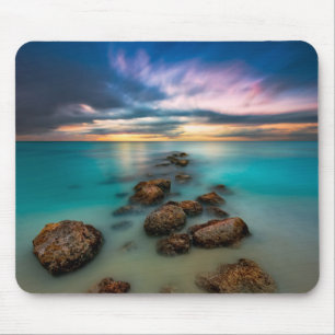 Alfombrilla De Ratón Una puesta del sol hermosa sobre turcos y Caicos