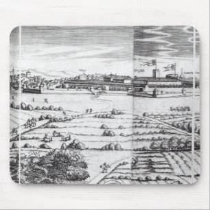 Alfombrilla De Ratón Una sección de un mapa de Milano, 1640