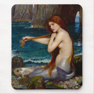 Alfombrilla De Ratón Una sirena, c. 1900 de John Waterhouse