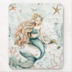Alfombrilla De Ratón Una sirena linda