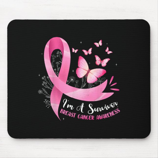 Alfombrilla De Ratón Una sobreviviente de la conciencia sobre el cáncer (Frente)