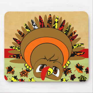 Alfombrilla De Ratón Una Turquía linda