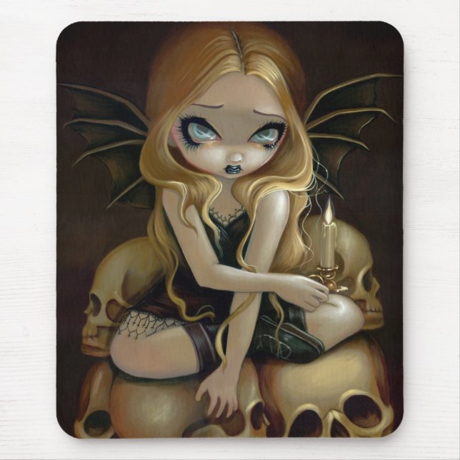 Alfombrilla De Ratón "Una vela en" el Mousepad oscuro (Frente)