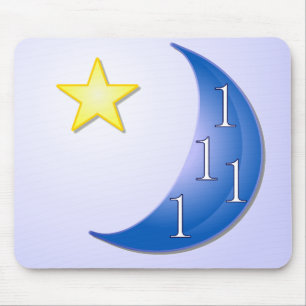 Alfombrilla De Ratón Una vez en una luna azul
