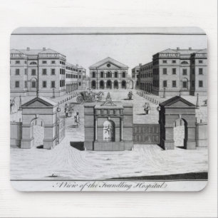 Alfombrilla De Ratón Una vista del hospital de expósito, 1756