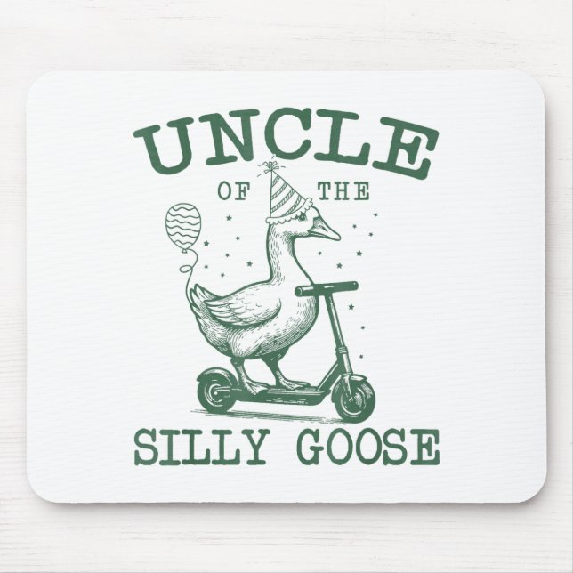 Alfombrilla De Ratón Uncle Of The Silly Goose First Birthday Family Mat (Frente)