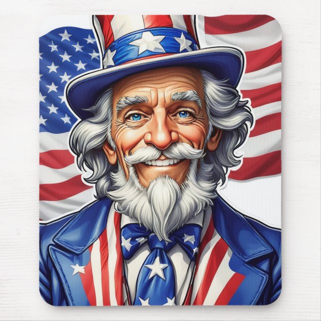 Alfombrilla De Ratón Uncle Sam USA (Frente)