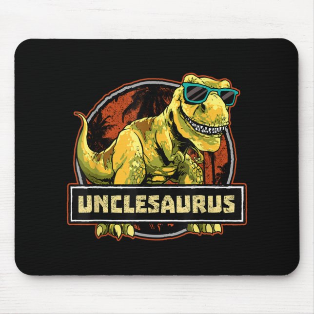 Alfombrilla De Ratón Unclesaurus T rex Uncle Saurus Dinosaur (Frente)