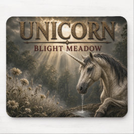 Alfombrilla De Ratón Unicorn Blight Meadow Dark Realism