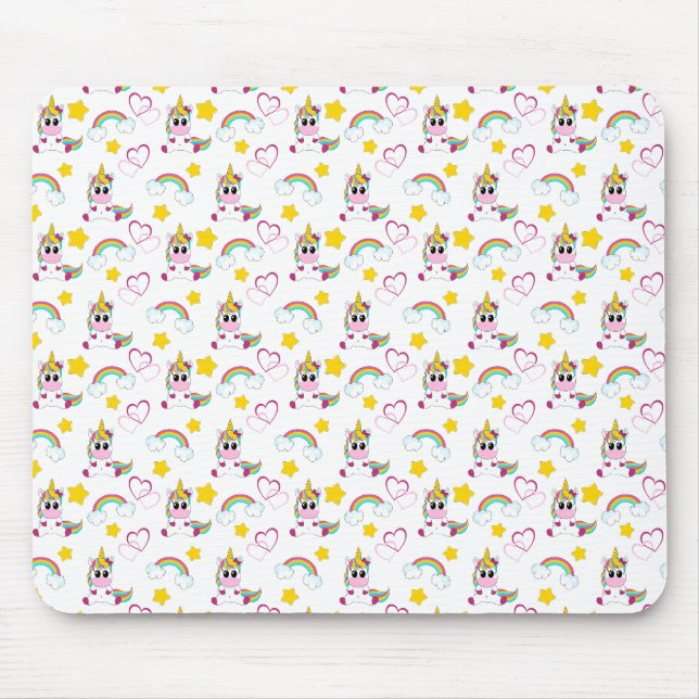 Alfombrilla De Ratón Unicorn pattern (Frente)