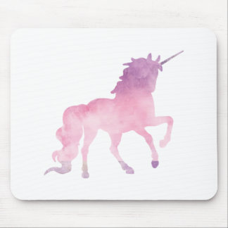 Alfombrilla De Ratón Unicorn rosa de color agua suave
