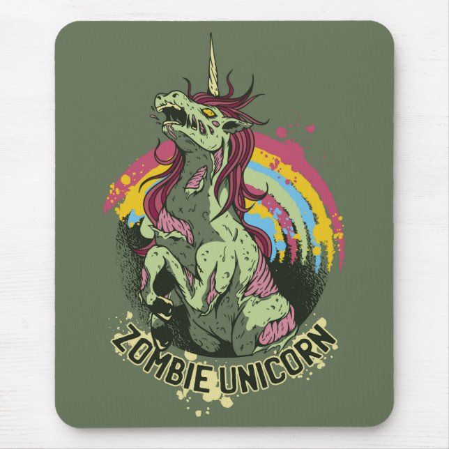 Alfombrilla De Ratón Unicorn zombie (Frente)