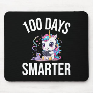 Alfombrilla De Ratón Unicornio 100 Días Más Inteligente 100º Día de Esc