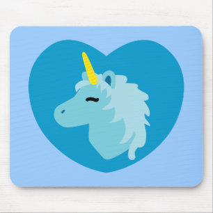 Alfombrilla De Ratón Unicornio azul