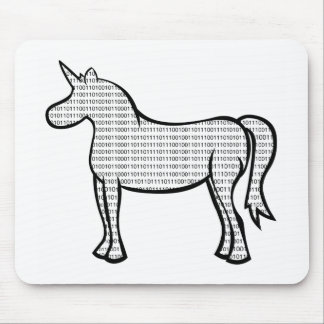 Alfombrilla De Ratón Unicornio binario