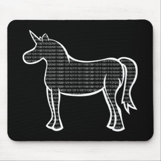 Alfombrilla De Ratón Unicornio binario