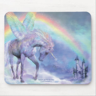 Alfombrilla De Ratón Unicornio del arco iris Mousepad
