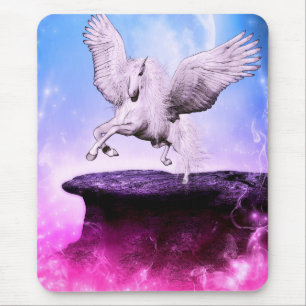 Alfombrilla De Ratón Unicornio Fantasía Rosa