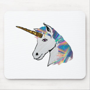 Alfombrilla De Ratón unicornio holográfico