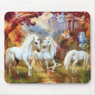 Alfombrilla De Ratón Unicornio mágico, decoración mítica de fantasía 3