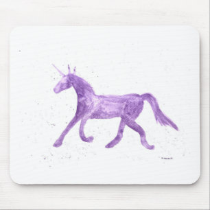 Alfombrilla De Ratón Unicornio morado