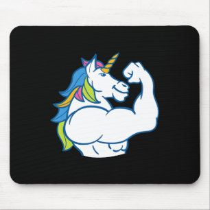 Alfombrilla De Ratón Unicornio Muscular - Gracioso Bodybuild Mágico