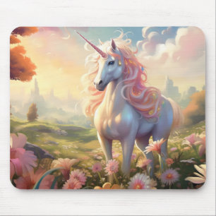 Alfombrilla De Ratón Unicornio rosa