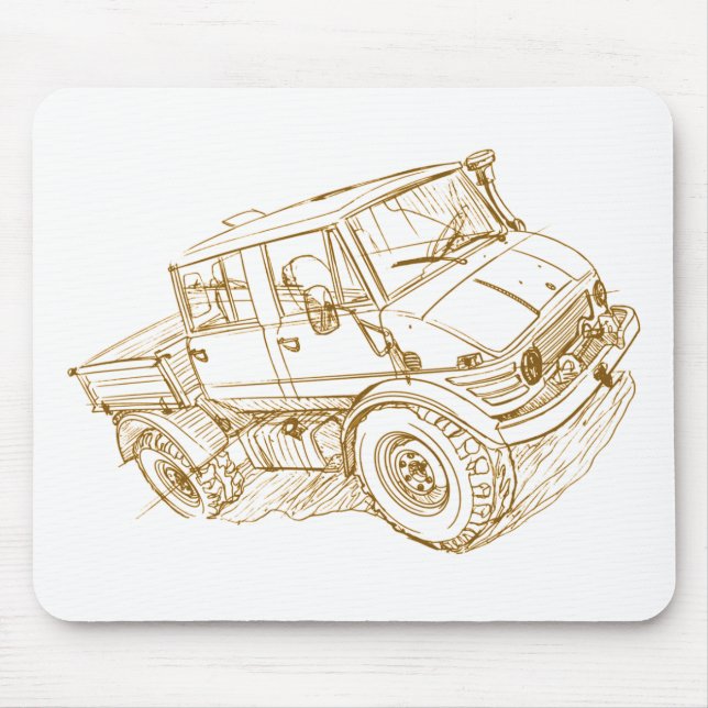 Alfombrilla De Ratón Unimog 421 Doka (Frente)