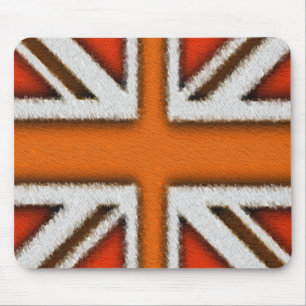 Alfombrilla De Ratón Union Jack anaranjado