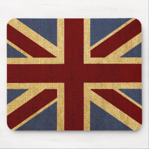 Alfombrilla De Ratón Union Jack elegante rústico