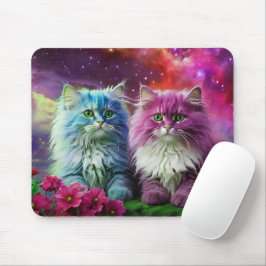 Alfombrilla De Ratón Unique purple cat mouse pad designed for cat lover