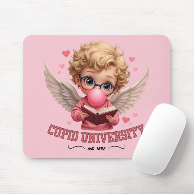 Alfombrilla De Ratón Universidad Cupido Bubblegum Angel Estética (Con ratón)