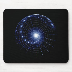 Alfombrilla De Ratón Universo espiral, carta de estrella imaginaria